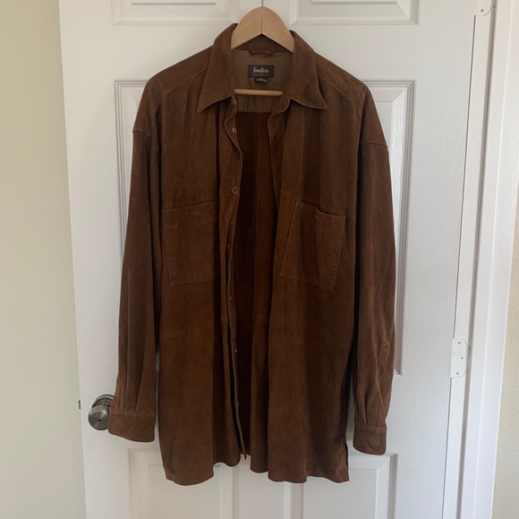 Neiman Marcus Other - Suede Shirt Jacket